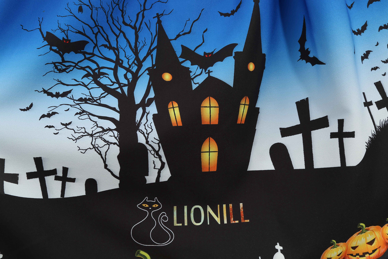 Womens Retro Lace round Neck Short-Sleeved Printed Maxi Dress for Cosplay Party